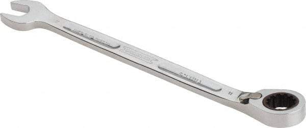 Proto - 11mm 12 Point Combination Wrench - 15° Head Angle, 6-29/64" OAL, Steel, Chrome Finish - Industrial Tool & Supply