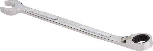Proto - 14mm 12 Point Combination Wrench - 15° Head Angle, 8-49/64" OAL, Steel, Chrome Finish - Industrial Tool & Supply