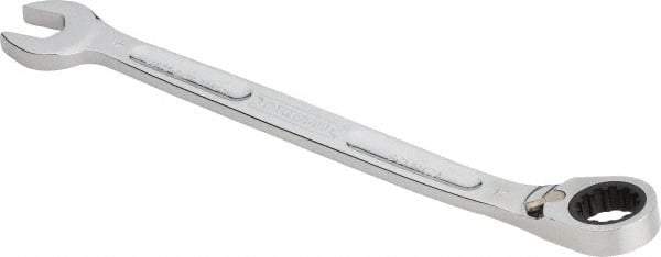 Proto - 17mm 12 Point Combination Wrench - 15° Head Angle, 10-17/64" OAL, Steel, Chrome Finish - Industrial Tool & Supply