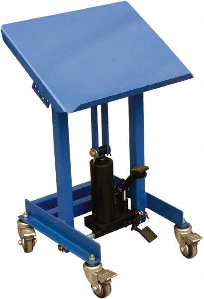 Vestil - Work Table - Steel, Fixed Leg, Blue, 21" Long x 21" Deep x 28" High - Industrial Tool & Supply
