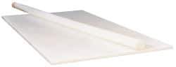 Made in USA - 1' Long, 3/8" Diam, ETFE Plastic Rod - ±0.2" Length Tolerance, +0.002 - 0.000" Diam Tolerance, Shore D-75 Hardness, Natural (Color) - Industrial Tool & Supply
