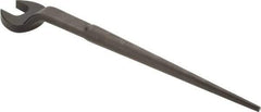 Proto - 1-7/8" Standard Spud Handle Open End Wrench - 23-1/4" OAL, Single End, Black Finish - Industrial Tool & Supply