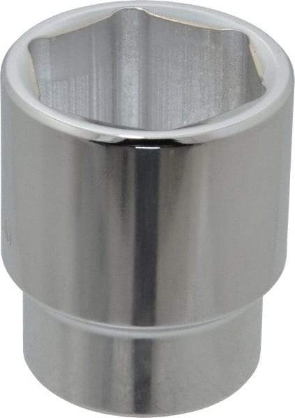 Proto - 1/2" Drive, Standard Hand Socket - 6 Points, 1-3/4" OAL, Alloy Steel, Chrome Finish - Industrial Tool & Supply