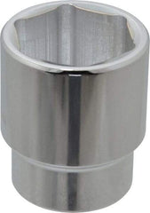 Proto - 1/2" Drive, Standard Hand Socket - 6 Points, 1-3/4" OAL, Alloy Steel, Chrome Finish - Industrial Tool & Supply