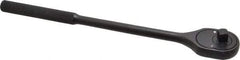 Proto - 3/8" Drive Pear Head Ratchet - Black Oxide Finish, 11" OAL, 24 Gear Teeth - Industrial Tool & Supply