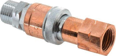 Value Collection - 9/16" Thread, RH Oxygen & LH Fuel Pair Hose to Hose Quick Connector - 3/8" ID, 9/16 NPTF - Industrial Tool & Supply