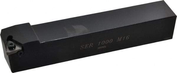 Hertel - External Thread, Right Hand Cut, 1" Shank Width x 1" Shank Height Indexable Threading Toolholder - 6" OAL, 16ER Insert Compatibility, HSE Toolholder, Series HSER - Industrial Tool & Supply