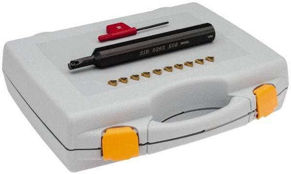 Hertel - Internal Thread, 5/8" Shank Width Indexable Threading Toolholder - SIR0265K08 Toolholder - Industrial Tool & Supply