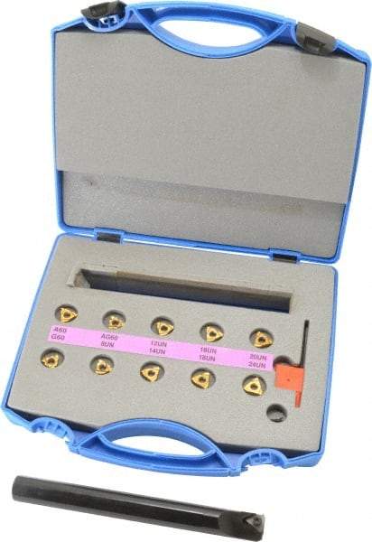 Hertel - Internal Thread, 3/4" Shank Width Indexable Threading Toolholder - SIR0750P16 Toolholder - Industrial Tool & Supply