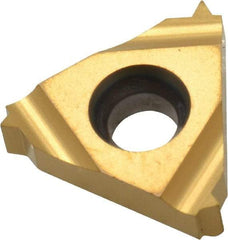 Hertel - 16IR Internal Right Hand 16 UN Laydown Threading Insert - Grade HG630TR, TiC/TiN Coated Carbide - Industrial Tool & Supply