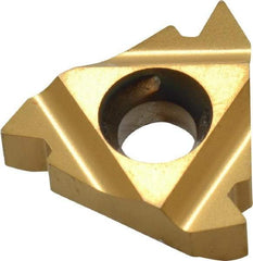 Hertel - 16IR Internal Right Hand 8 UN Laydown Threading Insert - Grade HG330TR, TiC/TiN Coated Carbide - Industrial Tool & Supply
