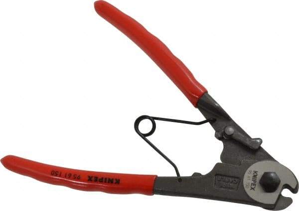 Knipex - 6" OAL, Cable Cutter - 6mm Jaw Length x 24mm Jaw Width, Standard Head, Ergo Dual Component Handle - Industrial Tool & Supply