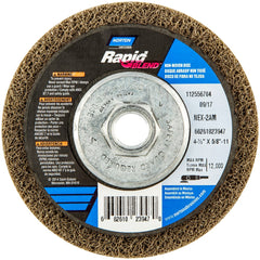 Norton - Deburring Wheels Wheel Type: 27 Wheel Diameter (Inch): 4.5 - Industrial Tool & Supply