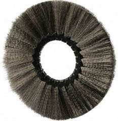Osborn - 6" OD, 2" Arbor Hole, Crimped Stainless Steel Wheel Brush - 1/2" Face Width, 1-5/8" Trim Length, 0.005" Filament Diam, 4,000 RPM - Industrial Tool & Supply
