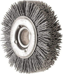 Osborn - 3" OD, 5/8" Arbor Hole, Nylon Wheel Brush - 7/8" Face Width, 5/8" Trim Length, 20,000 RPM - Industrial Tool & Supply