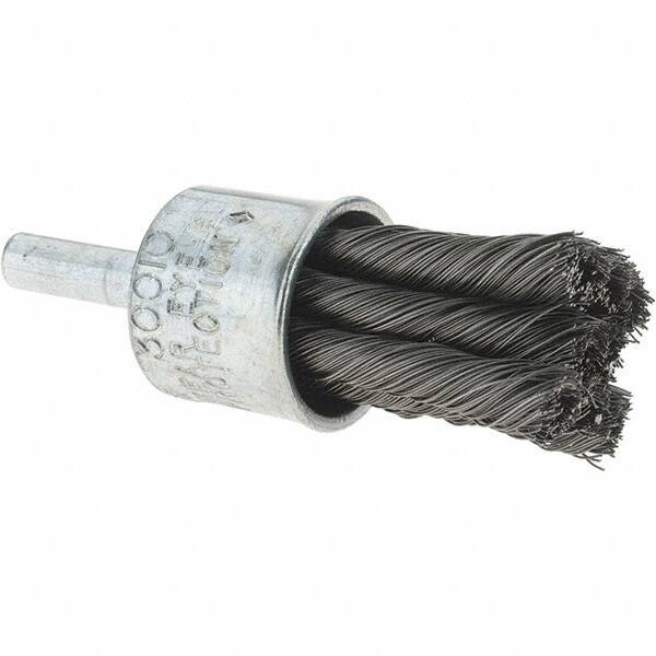 Osborn - 3/4" Brush Diam, Knotted, End Brush - 22,000 Max RPM - Industrial Tool & Supply