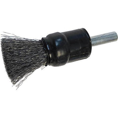 Osborn - 1/2" Diam Steel Bridled Crimped End Brush - Industrial Tool & Supply