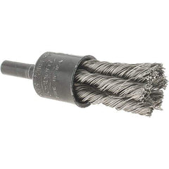 Osborn - 1/2" Brush Diam, Knotted, End Brush - 22,000 Max RPM - Industrial Tool & Supply
