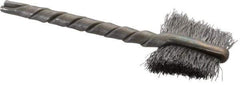 Osborn - 5/8" Diam Flat Steel Tube Brush - 0.005" Filament Diam, 5/8" Brush Length, 2-1/4" OAL, 1/8" Diam Shank - Industrial Tool & Supply