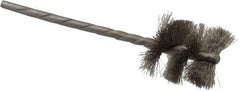 Osborn - 7/8" Diam Helical Stainless Steel Tube Brush - 0.005" Filament Diam, 1" Brush Length, 3-1/2" OAL, 1/8" Diam Shank - Industrial Tool & Supply