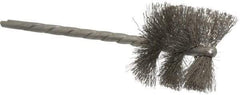 Osborn - 1-1/8" Diam Helical Stainless Steel Tube Brush - 0.005" Filament Diam, 1" Brush Length, 3-1/2" OAL, 1/8" Diam Shank - Industrial Tool & Supply