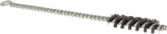 Osborn - 1/2" Diam Helical Steel Tube Brush - Single Spiral, 0.006" Filament Diam, 2" Brush Length, 8" OAL, 0.221" Diam Shank - Industrial Tool & Supply