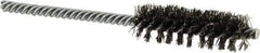 Osborn - 5/8" Diam Helical Steel Tube Brush - Double Spiral, 0.0104" Filament Diam, 2" Brush Length, 5" OAL, 0.208" Diam Shank - Industrial Tool & Supply