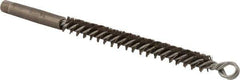Osborn - 1/2" Diam Helical Steel Tube Brush - Double Spiral, 0.01" Filament Diam, 4-1/2" Brush Length - Industrial Tool & Supply