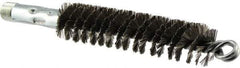 Osborn - 1" Diam Helical Steel Tube Brush - Double Spiral, 0.01" Filament Diam, 4-1/2" Brush Length - Industrial Tool & Supply