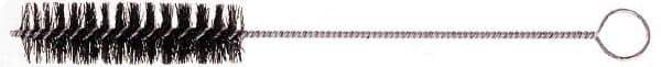 Osborn - 5" Long x 1" Diam Nylon Tube Spiral Brush - Single Spiral, 15-1/2" OAL, 0.01" Wire Diam, 3/16" Shank Diam - Industrial Tool & Supply