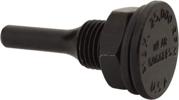 Osborn - 1/4" Arbor Hole to 1/4" Shank Diam Drive Arbor - For Small Diam Wheel Brushes - Industrial Tool & Supply