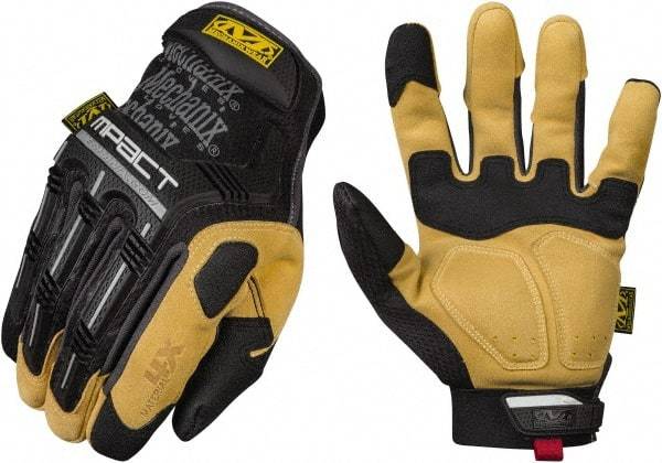 Mechanix Wear - Size M (9) Synthetic Leather/TPR/PORON XRD General Protection Work Gloves - For General Purpose, Uncoated, Hook & Loop Cuff, Full Fingered, Black, Paired - Industrial Tool & Supply