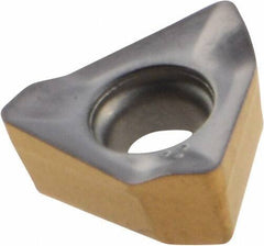 Iscar - HM390 TKCT0703 TR Grade IC808 Carbide Milling Insert - TiAlN/AlTiN/TiN Finish, 0.124" Thick, 0.228" Inscribed Circle, 0.51mm Corner Radius - Industrial Tool & Supply