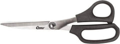 Clauss - 5" LOC, 8" OAL Stainless Steel Straight Trimmers - Glass Filled Nylon Straight Handle, For Paper, Fabric - Industrial Tool & Supply