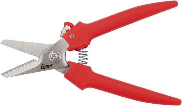 Clauss - 3" LOC, 10-1/2" OAL Chrome Plated Scissors - Steel Handle, For Paper, Fabric - Industrial Tool & Supply