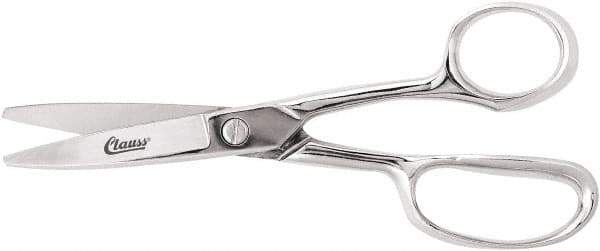 Clauss - 5" LOC, 8" OAL Shears - Steel Handle, For Paper, Fabric - Industrial Tool & Supply