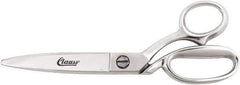 Clauss - 6" LOC, 12-1/2" OAL Steel Dubbed Trimmers - Steel Bent Handle, For Paper, Fabric - Industrial Tool & Supply