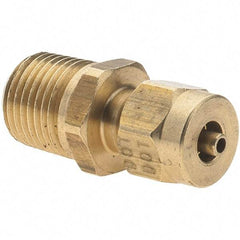 Value Collection - 5/32" Outside Diam, 1/8-27 Thread, Metal Push-to-Connect Tube Male Connector - Push to Connect Connection - Industrial Tool & Supply