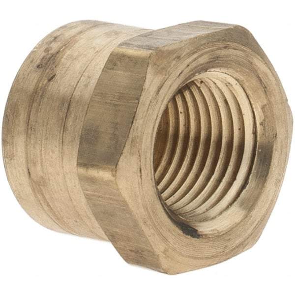 Parker - 1/8 Female Thread, Brass Industrial Pipe End Cap - FNPTF, 1,000 psi - Industrial Tool & Supply