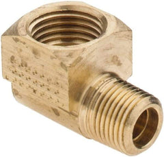 Parker - 5/16" Tube OD, Metal Flared Tube Inverted Male Elbow - 1/8-27 NPTF - Industrial Tool & Supply