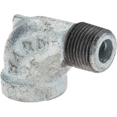 Value Collection - Class 150, 3/8" Galvanized Pipe 90° Street Elbow - Threaded, Malleable Iron - Industrial Tool & Supply