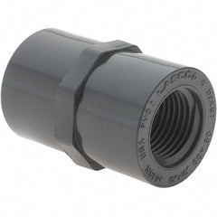 Value Collection - 1/2" PVC Plastic Pipe Female Adapter - Slip x FIPT End Connections - Industrial Tool & Supply