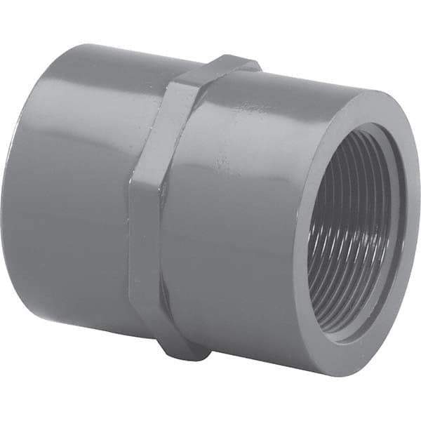 Value Collection - 3/4" PVC Plastic Pipe Female Adapter - Slip x FIPT End Connections - Industrial Tool & Supply