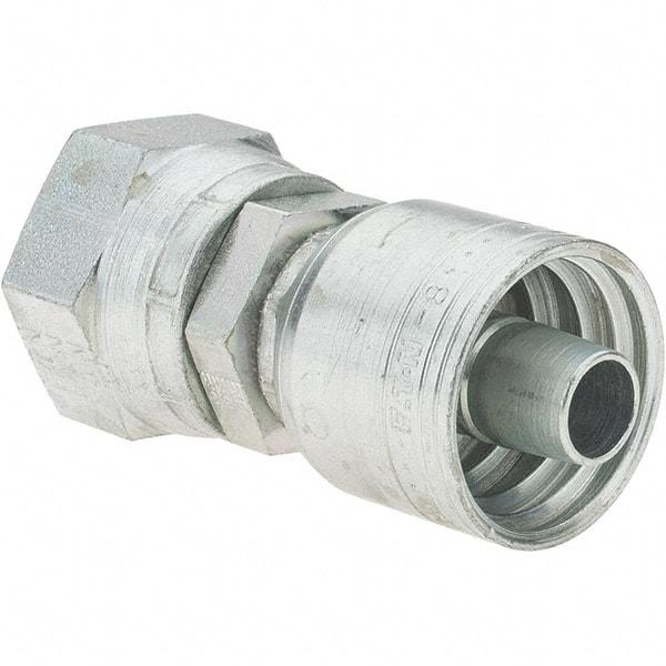 Value Collection - 1-1/16-12 JIC Steel Hydraulic Hose Swivel - -8 Hose Size, 1/2" Hose Diam, Series TTC - Industrial Tool & Supply