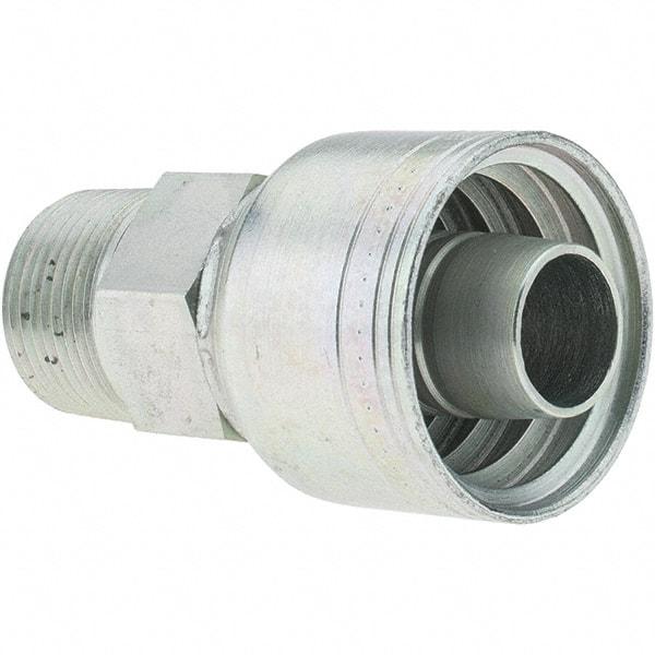 Value Collection - 3/4-14 NPT Steel Hydraulic Hose Male Hose End - -12 Hose Size, 3/4" Hose Diam, Series TTC - Industrial Tool & Supply