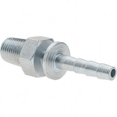 Value Collection - 1/4 Male NPT Pneumatic Hose Nipple - Steel, 1/4" Hose ID - Industrial Tool & Supply