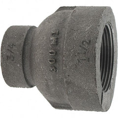 Value Collection - Class 300, 1-1/2 x 3/4" Black Pipe Reducing Coupling - Threaded, Malleable Iron - Industrial Tool & Supply