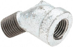 Value Collection - Class 150, 1/4" Galvanized Pipe 45° Street Elbow - Threaded, Malleable Iron - Industrial Tool & Supply