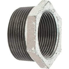 Value Collection - Class 150, 1-1/2 x 1-1/4" Galvanized Pipe Hex Bushing - Threaded, Malleable Iron - Industrial Tool & Supply