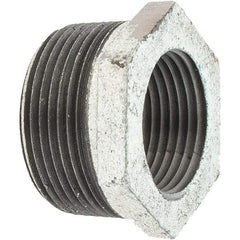 Value Collection - Class 150, 1-1/4 x 1" Galvanized Pipe Hex Bushing - Threaded, Malleable Iron - Industrial Tool & Supply